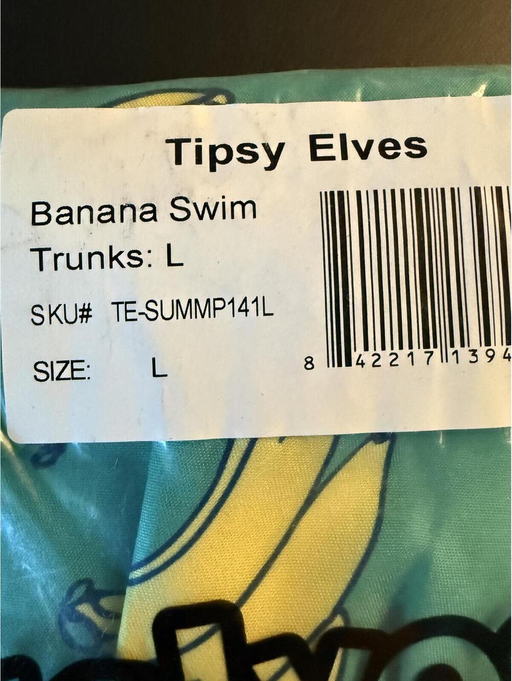 NWT Tipsy Elves Tipsy Elves Havana Banana Swim Trunks - Picture 5 of 5